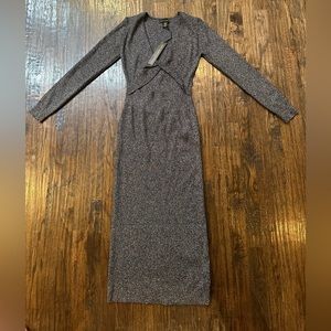 House Of Harlow Knit Cutout glitter/shimmer dress- Medium